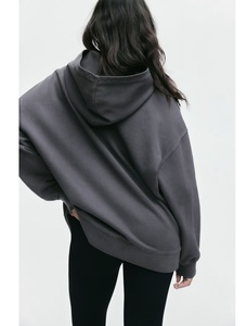 Nouvel Arrivage – Sweat à Capuche Décontracté Ample pour Femme avec Grande Poche, Manches Longues et Couleur Unie, Idéal Automne-Hiver – Disponible en Ligne - Product Image 1