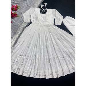 Hermosos conjuntos de mujer, elegante vestido y elegante Dupatta para fiestas - Product Image 3