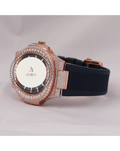 Customized Iced Out Rose Moissanite Diamond <b>Watch</b> Half Iced out Hip Hop <b>Square</b> Quartz Automatic <b>Watch</b> <b>for</b> <b>Men</b> at Wholesale rate - Product Image 1