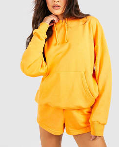 Chándales desgastados de lavado ácido Vintage de algodón personalizados para mujer, conjunto de Jogger con capucha, pantalones de chándal, conjunto de pantalones de dos piezas para mujer - Product Image 6