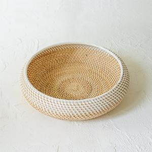 Kitchen Decor Fruit <b>Vegetable</b> <b>Storage</b> Mini Weaving Natural <b>Baskets</b> Handwoven Rattan Nesting Bowl Set - Product Image 5