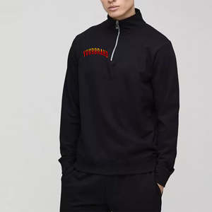 Half <b>zip</b> <b>up</b> Men Crew Neck Sweatshirt Custom Made in Wholesale and Premium Quality With Latest Design Pullover Sweatshirt - Product Image 1