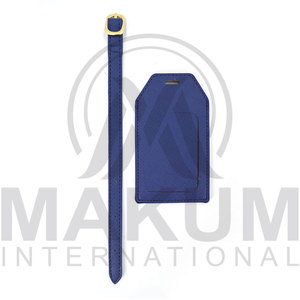 Etiqueta de equipaje de cuero genuino de alta calidad MAKUM INTERNATIONAL con logotipo personalizado para regalo - Product Image 4