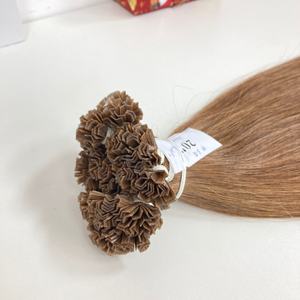 Vente en gros de 20 pouces Vtip Prebond # 3Q Blonde Droite Vague Naturelle 100% Vietnamien Remy Extensions de Cheveux Vierges Humains - Product Image 2