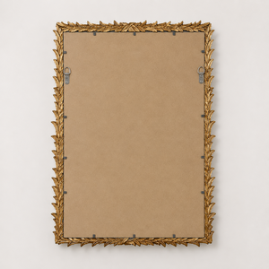 Luxury Gold Rectangular Wall <b>Mirror</b> Ornate Leaf Frame Decorative <b>Mirror</b> For Living Room Bedroom Wall Decor - Product Image 4