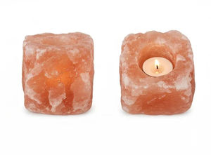 Lampe en sel de l'Himalaya artisanale de qualité supérieure, porte-bougie chauffe-plat, cristal naturel durable, décoration d'intérieur - Product Image 2