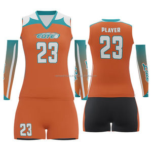 Custom <b>Volleyball</b> Uniform <b>Set</b> For Women & Men Team Jersey Shorts Breathable Spandex Fabric Quick Dry OEM Sportswear - Product Image 4