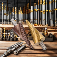 Vente en gros directe usine : Ensemble de forets pagode, scies cloches diamantées pour tôle, forets étagés spirale et forets étagés pour perçage de trous