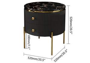 Hot Sale Luxury Modern Furniture Marble Top <b>Side</b> <b>Table</b> <b>Gold</b> Plated Metal End <b>Table</b> for Living Room, Office, Hallway India Sale - Product Image 3