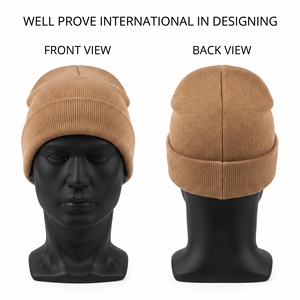 Gorro de Punto Acrílico Verde Oliva Premium, 280 GSM, 4 Paneles, con Borde, Bordado Personalizado, Gorro de Invierno para Esquí, Unisex para Adultos - Product Image 6