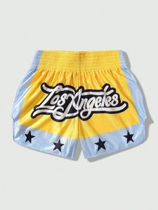 กางเกงมวยไทยสีขาวคุณภาพดีที่สุดสำหรับผู้ชาย กางเกงมวย MMA ยืดหยุ่น ระบายอากาศ แห้งเร็ว เอวยางยืด สกรีนโลโก้ได้ ใส่สบาย - Product Image 4