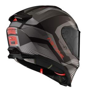 Nuevo Casco Integral ASTONE HELMETS ABS Negro Mate/Rojo Modelo GT6 para Motociclistas - Product Image 4