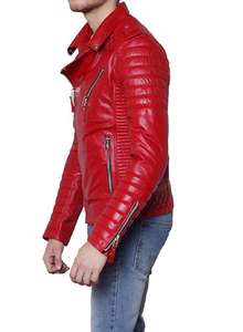 Men Genuine Leather Biker <b>Jacket</b> 2026 New Fashion High Quality Waterproof Breathable Anti-Uv <b>Mandarin</b> <b>Collar</b> - Product Image 6