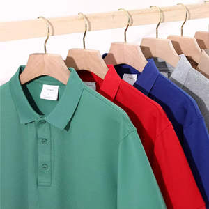 Camiseta Polo Personalizada de Algodón Tejido con Patrón Sólido para Hombre y Mujer, Ropa de Trabajo Corporativa con Logotipo Impreso y Bordado, Anti-Pilling - Product Image 4