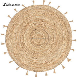 Decorative Different Shapes <b>Round</b> <b>Jute</b> <b>Rug</b> Carpet Designer Hand Woven Top Quality Decorative Carpet Living Room Area <b>Rugs</b> - Product Image 2