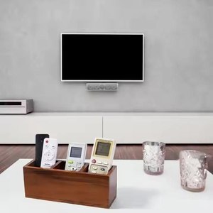 Organisateur de rangement en bois moderne et durable avec poignée, polyvalent pour cuisine, salle de bain, bureau, support portable pour fournitures, à poser sur table - Product Image 4