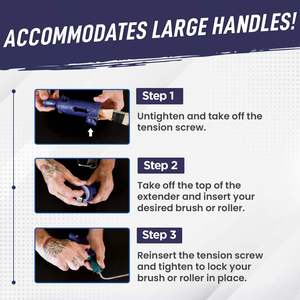 Đa góc bàn chải mở rộng, góc sơn công cụ, sơn bàn chải Extender sơn Con lăn mở rộng cực kẹp công cụ Kính thiên văn Rod - Product Image 6