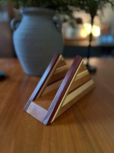 Wooden Napkin <b>Holder</b> With Unique Design Stylish <b>Tissue</b> Stand For Dining Table <b>Kitchen</b> Countertop Decoration - Product Image 3