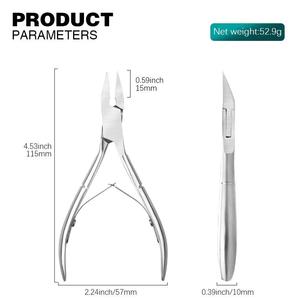 Coupe-ongles professionnel Morje en acier inoxydable, à mâchoires larges de 10 mm, pointe affûtée pour ongles épais, usage adulte - Product Image 6