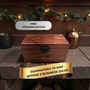 Hardwood Rectangle <b>Lockable</b> Storage <b>Box</b> Carved Wooden Organizer Case with Hinged Lid for Jewelry Travel Home Tabletop - Product Image 5