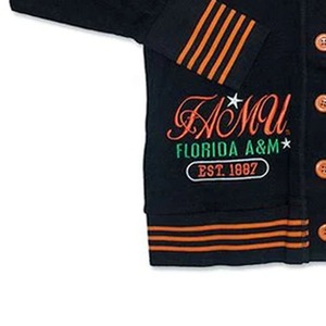 Custom FAMU RATTLERS Sweater University & College Wear Sweaters <b>Cardigans</b> Greek Wear V Neck Knitted Wool & Acrylic - Product Image 5