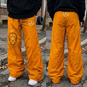 Pantalones Casuales de Lona de Nailon, Corte Holgado, Alta Calidad, Transpirables, Ecológicos, Diseño Flexible, Moda Urbana - Product Image 5