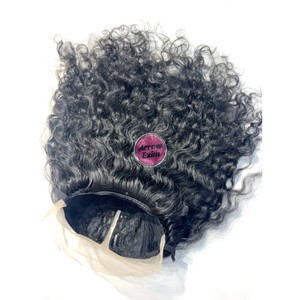 Perruques bouclées en cheveux humains naturels indiens Remy, partie en T, densité 180 %, sans colle - Product Image 1