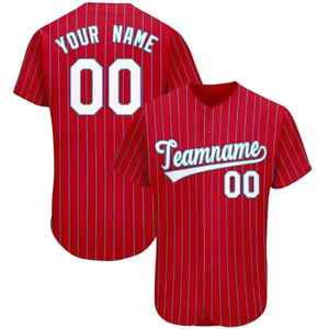 Maillot de baseball personnalisé entièrement sublimé pour équipe, avec boutons, design sur mesure, tenue d'entraînement, vêtement haut de gamme. - Product Image 3