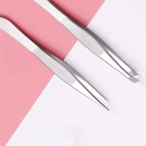 Pinzas para Cejas de Acero Inoxidable 2023, Pinzas Cosméticas Profesionales de Acero Inoxidable para Hombre - Product Image 3