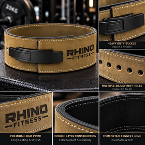 Cinturón de Soporte Lumbar Ajustable de Neopreno Rhino Fitness, Cinturón de Soporte Lumbar Envolvente y Duradero para Adultos, para Todas las Estaciones - Product Image 5