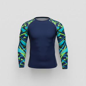 Custom Sublimated Jiu Jitsu Rashguard Long Sleeve MMA BJJ Compression Shirt with <b>Surf</b> Logo Wholesale MMA Fighting Shirt for Men - Product Image 5