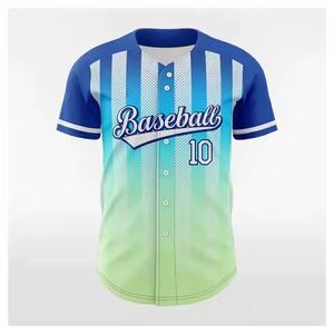 Camiseta de Béisbol Sublimada Personalizada con Nombre de Equipo, 10 Unidades, Manga Corta para Hombre, Poliéster Transpirable, Corte Regular, para Todas las Temporadas - Product Image 2