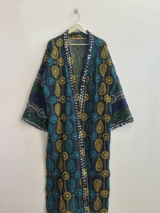 Nuevo Kimono Tradicional Indio Bordado para Mujer, Regalo para Ella - Product Image 2