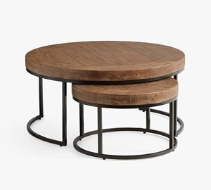 Mesa de centro de madera maciza moderna y lujosa, muebles personalizados para el hogar y la sala de estar, muebles para interiores y exteriores - Product Image 1