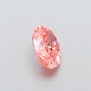 Diamant rose ovale fantaisie de 1,10 carat, orange vif, cultivé en laboratoire, CVD, clarté VS1, excellente taille, diamant rose éthique non monté - Product Image 3