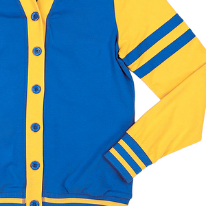Suéter de lana acrílica con cuello en V personalizado FVSU Wildcats, cárdigan antiarrugas de manga larga, ropa griega tejida, oferta del fabricante - Product Image 3