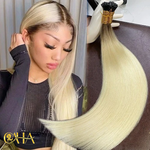 พร้อมจัดส่งผมแท้เวียดนาม Caha Virgin Remy แบบ I Tip Keratin Hair Extensions Double Drawn OEM ODM 100 กรัม แบบต่อผมหลายจุด - Product Image 1