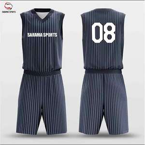 Uniforme de Baloncesto con Pantalones Cortos, Ropa de Equipo, Jersey de Malla Transpirable, Pantalones Cortos con Cintura Elástica, Tallas Grandes, Impresión Personalizada, 100% Poliéster - Product Image 1