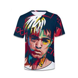 เสื้อยืดพิมพ์ลายฮิปฮอปคุณภาพสูง ทรงวินเทจ สไตล์สตรีทแฟชั่น ระบายอากาศได้ดี สำหรับผู้ชาย คอกลม - Product Image 5