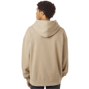 Sweat-shirt à capuche mi-lourd 280 g/m² pour homme, couleur sable, en molleton de coton premium, style streetwear décontracté, logo personnalisé OEM ODM - Product Image 2