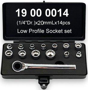ชุดประแจบล็อกขนาด 1/4 นิ้ว 20 มม. x 12pt แบบ Low Profile ใช้งานด้วยมือ มี OEM ให้เลือก - Product Image 2
