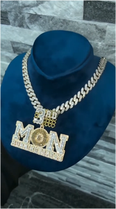 CONCEPTION Colgante de Letra Personalizado Unisex Estilo Hip Hop con Moissanita VVS de Color D, Corte Brillante, Certificado GRA, en Plata S925 y Engaste de Garra - Product Image 3