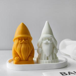 Vela Aromática Navideña de Santa Claus, Vela Aromática Artesanal de Yeso Navideña, Molde de Silicona - Product Image 4