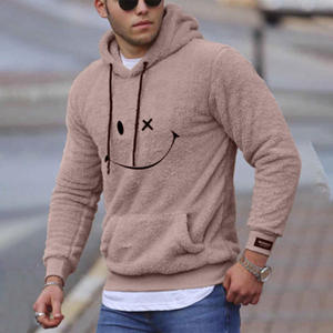 Sweat-shirts Sherpa pour hommes OEM, sweat-shirt décontracté d'hiver, tissu doux et chaud pour un usage quotidien et tendance - Product Image 4