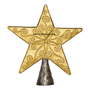 <b>Christmas</b> Best Selling Decorations Golden Ironwork <b>Christmas</b> <b>Tree</b> Topper Star Luxury and Exquisite Easter Gifts - Product Image 2