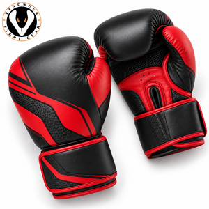 Gants de boxe professionnels avec poignées antidérapantes, respirants, fermeture réglable au poignet pour l'entraînement et le travail sur sac. - Product Image 3