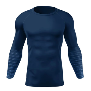 Custom Printed <b>Men</b> Rash Guard Wholesale Custom Rash Guard <b>Men</b> MMA BJJ <b>Compression</b> <b>Shirt</b> Quick Dry Fight Wear Sports Clothing - Product Image 3