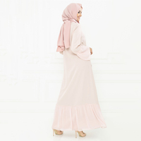 Hiyab Abaya de Alta Calidad, Personalizable, Ligero, Elástico en Cuatro Direcciones, Transpirable, Antiarrugas, Cómodo y Modesto para Mujeres Musulmanas
