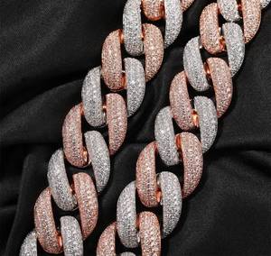 Moissanite Diamond <b>Long</b> Clasp Miami Cuban Link Chain 14K Gold 925 Sterling Silver Round Cut Hip Hop <b>Necklaces</b> Fine Jewelry - Product Image 6