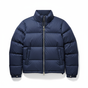 Veste d'hiver matelassée pour homme de qualité supérieure - Logo sur le devant, coupe-vent et résistante à l'eau, fabriquée en tissu nylon - Product Image 1